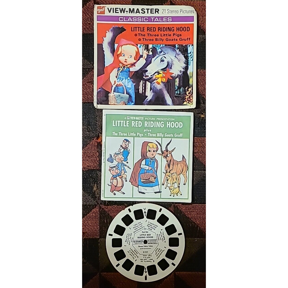 View Master Little Red Riding Hood With Cover Sleeve, Booklet & 1 Reel B310 1959